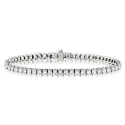 14kt White Gold Diamond "Tennis Bracelet". 3.00ct Tw
