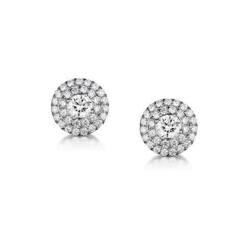 Tiffany & Co "Soleste" Diamond Stud Earrings. B&P