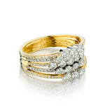 Ladies 14kt Yellow Gold Diamond Ring. 1.20ct Tw