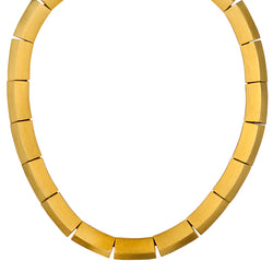 Maramenos and Pateras 18kt Yellow Gold Choke Necklace. 102 Grams