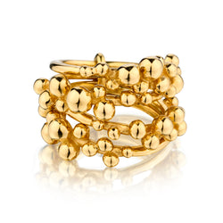 Ladies 18kt Yellow Gold Stackable Ring. Weight: 26 grams