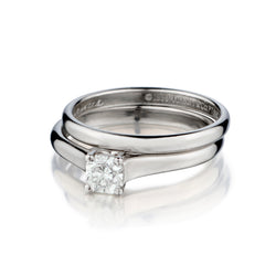 Tiffany & Co Platinum Diamond Lucida Wedding Set