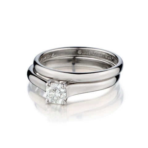 Tiffany & Co Platinum Diamond Lucida Wedding Set