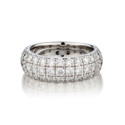 Ladies 14kt White Gold Diamond Band. 2.00ct Tw