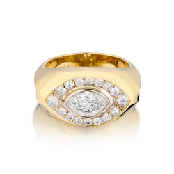 18kt Yellow Gold Diamond Ring. 1.58ct Tw