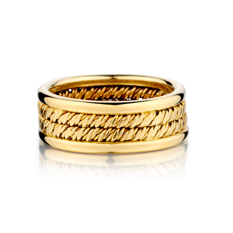 Tiffany & Co 18kt Yellow Gold Band. Weight: 16 Grams