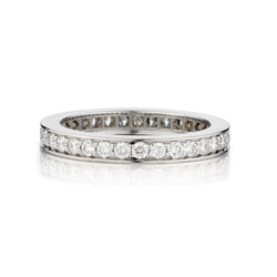Cartier Platinum Diamond Eternity Band. 33 x 0.66ct Tw