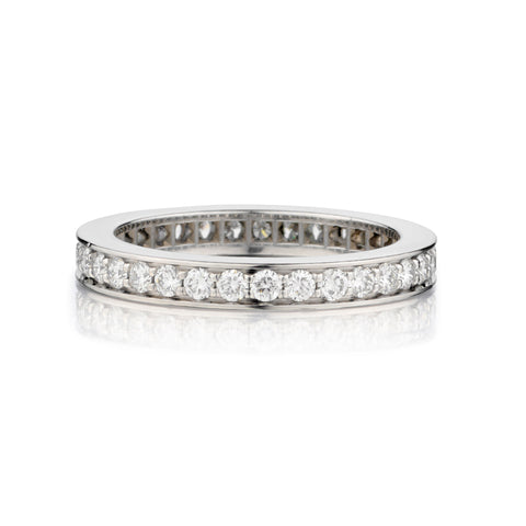 Cartier Platinum Diamond Eternity Band. 33 x 0.66ct Tw