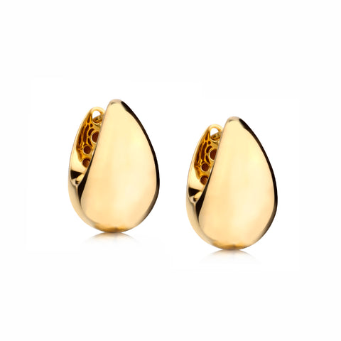 18kt Yellow Gold Huggies. Weight: 10.3 Grams