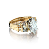 Ladies 14kt Yellow Gold Diamond Ring. 2.25 Marquise Cut Diamond