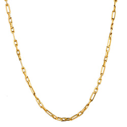18kt Yellow Gold Open Link Chain. 38 Grams