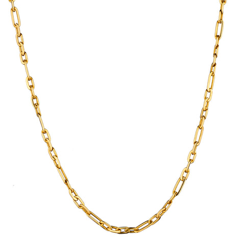 18kt Yellow Gold Open Link Chain. 38 Grams