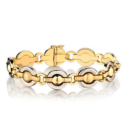 Ladies 14kt Yellow Gold Bracelet. Weight: 30 Grams. Made in Italy