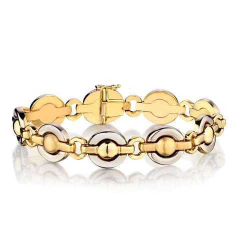 Ladies 14kt Yellow Gold Bracelet. Weight: 30 Grams. Made in Italy