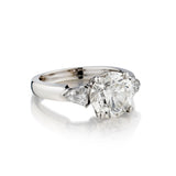 18kt White Gold Diamond Ring. 2.98 Brilliant Cut