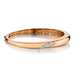 Roberto Coin "Capri "Diamond Bangle in 18kt Pink Gold.