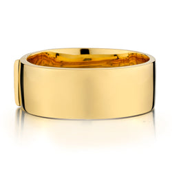 14kt Yellow Gold Wide Bangle. Weight: 54 Grams. Width: 25mm .