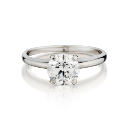 Platinum Diamond Solitaire Ring. 1.20ct Brilliant Cut Diamond