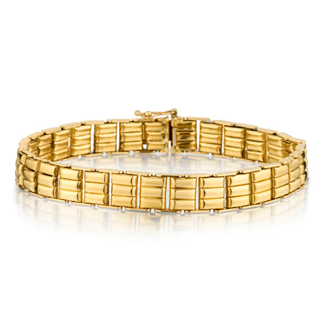 14kt Yellow Gold Bracelet. Made in Italy. Weight: 22 Grams