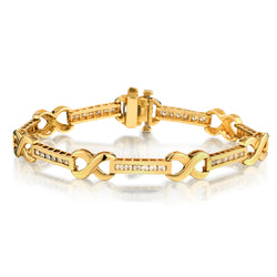 14kt Yellow Gold Diamond Bracelet. 2.00ct Tw