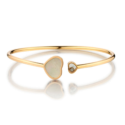 Chopard Happy Hearts Mother of Pearl Bangle / Bracelet. (M). Ref: 85A074-5300