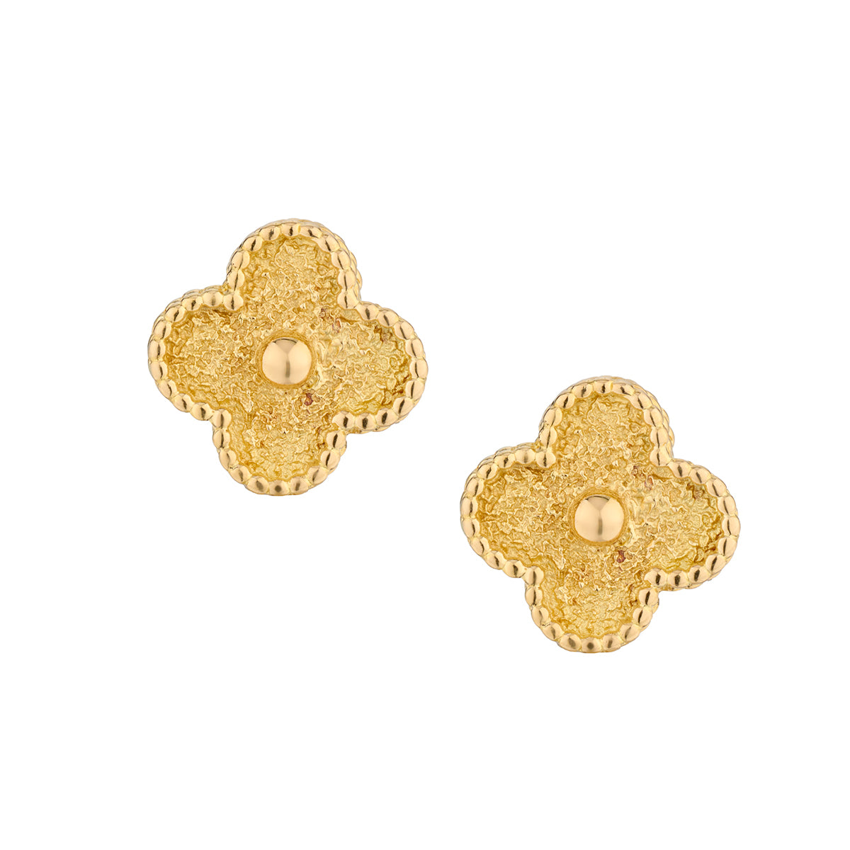Van Cleef & Arpels Vintage Alhambra 18kt Yellow Gold Stud Earrings