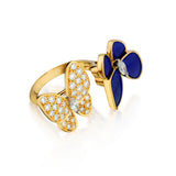 Van Cleef & Arpels 2 Butterfly Between The Finger Ring. Ref: VCARP3DN00