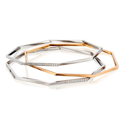 Tiffany & Co 3 x Torque Bi-Colour Bangle by Frank Gehry