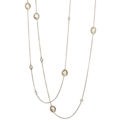 Tiffany & Co. Elsa Peretti Platinum and Diamond  "Sprinkle" Necklace