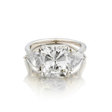 Platinum Ladies Diamond Ring . 5.03 Radiant Cut Diamond (GIA)