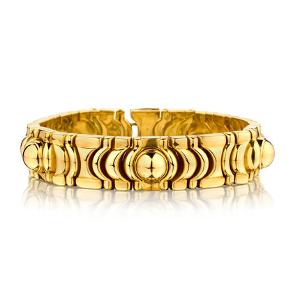 Piaget 18kt Yellow Gold Wrist Bracelet. Weight: 70 Grams