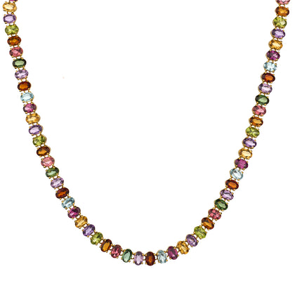 H.Stern Ladies Brazilian Gemstone Choker Necklace set in 18kt Yellow Gold