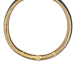 Cartier 18kt Two-Tone Tubagos Collar Flex Choker.