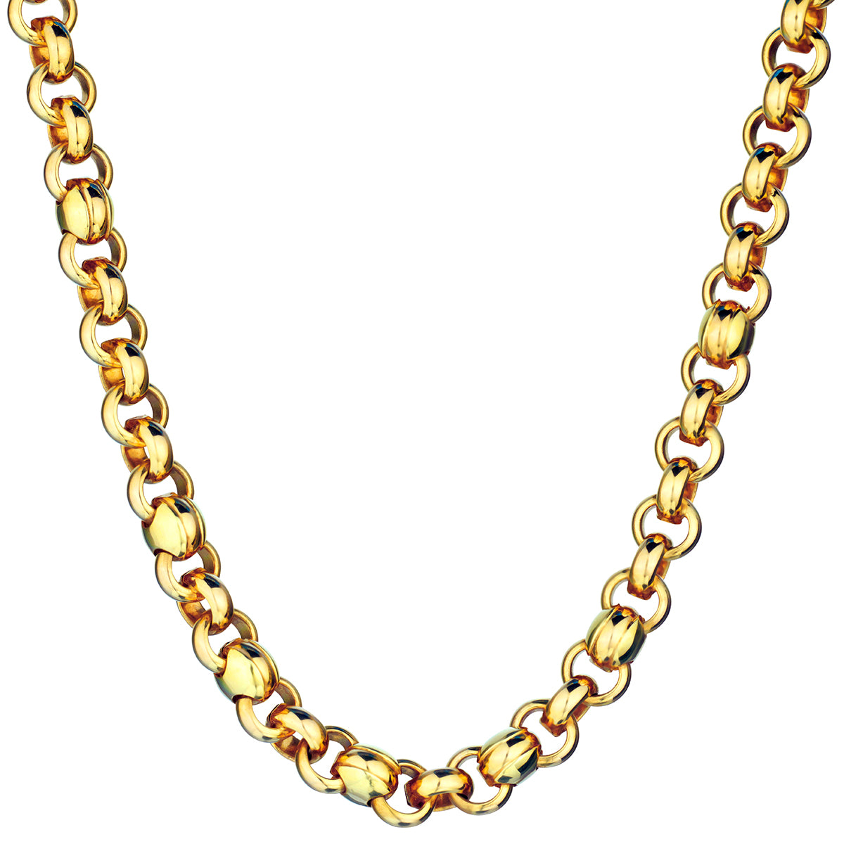 Pure Gold 24kt Y/G Square Link Chain. | Van Rijk Estate Jewellers