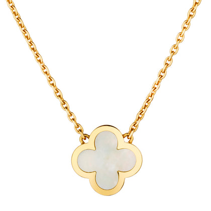 Van Cleef & Arpels 18kt Yellow Gold "Pure" Alhambra MOP Pendant .VCARA39700