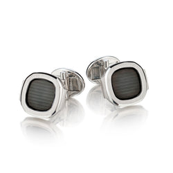 Patek Philippe 18kt White Gold "Nautilus" Cufflinks.