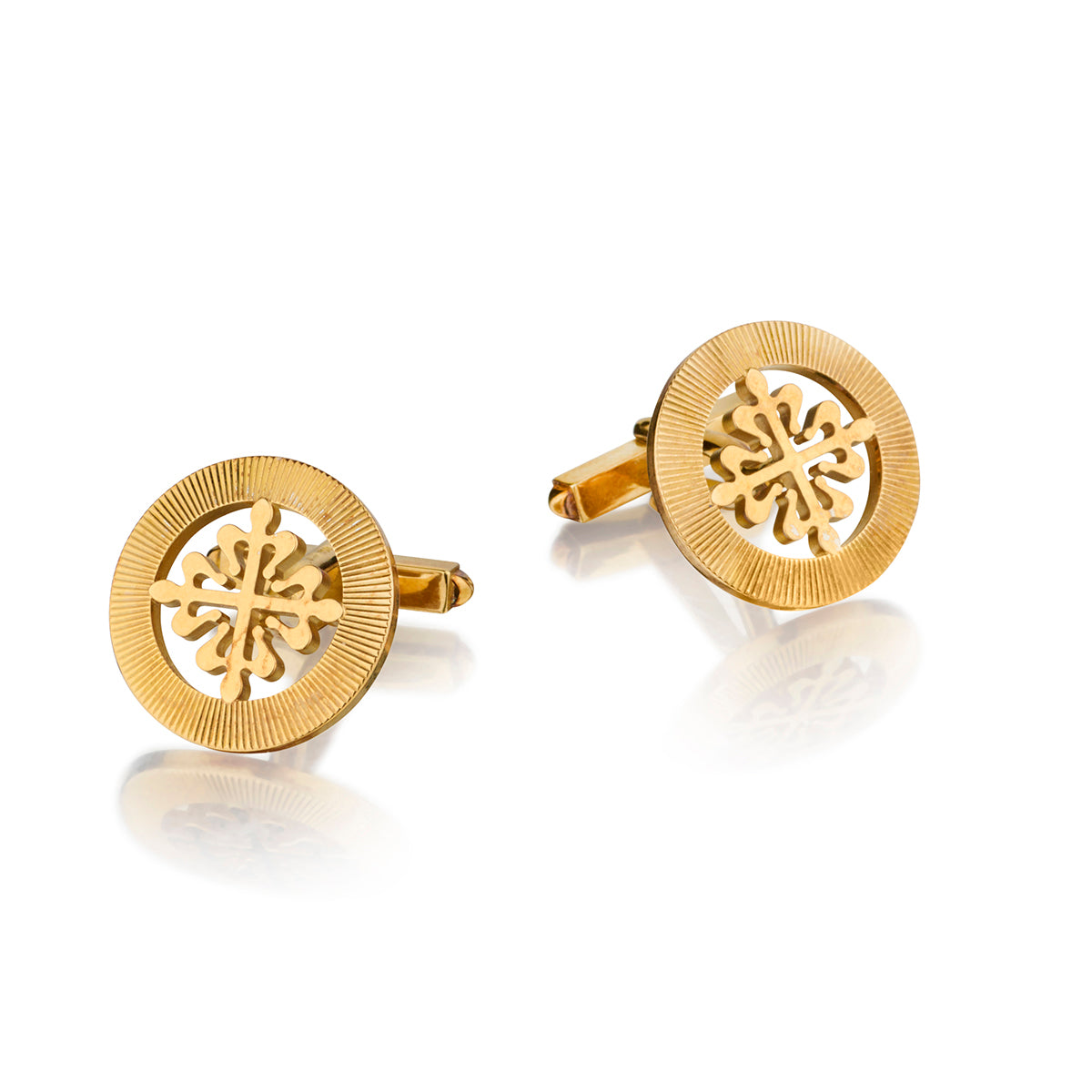 Patek Philippe 18kt Yellow Gold "Calatrava" Cross Cufflinks. Ref: 2059089J3-001