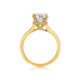 Ladies 18kt Yellow Gold Natural Diamond Solitaire Ring. 2.07ct - view 2
