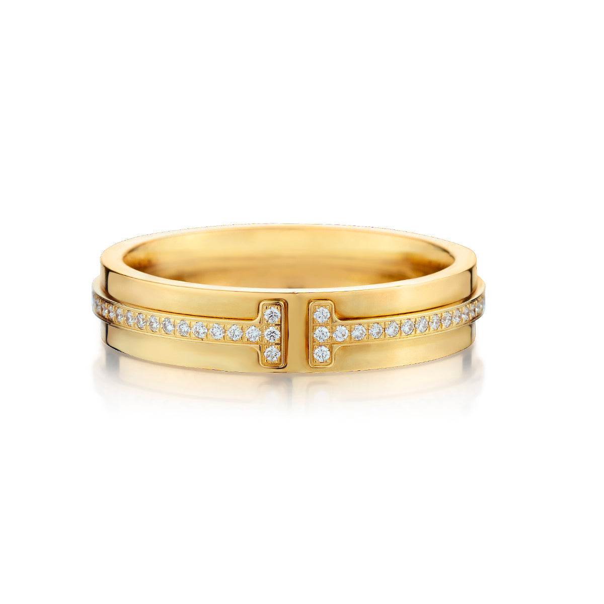 Tiffany & Co  T Narrow Diamond Ring. 4.5mm
