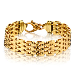 Unisex 14kt Yellow Gold Bracelet by Millor Italy. 87 Grams.