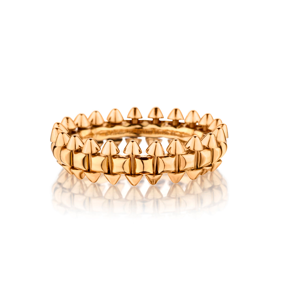 Cartier de Clash Small 18kt Pink Gold Ring. Size: 56 (7-3/4)US
