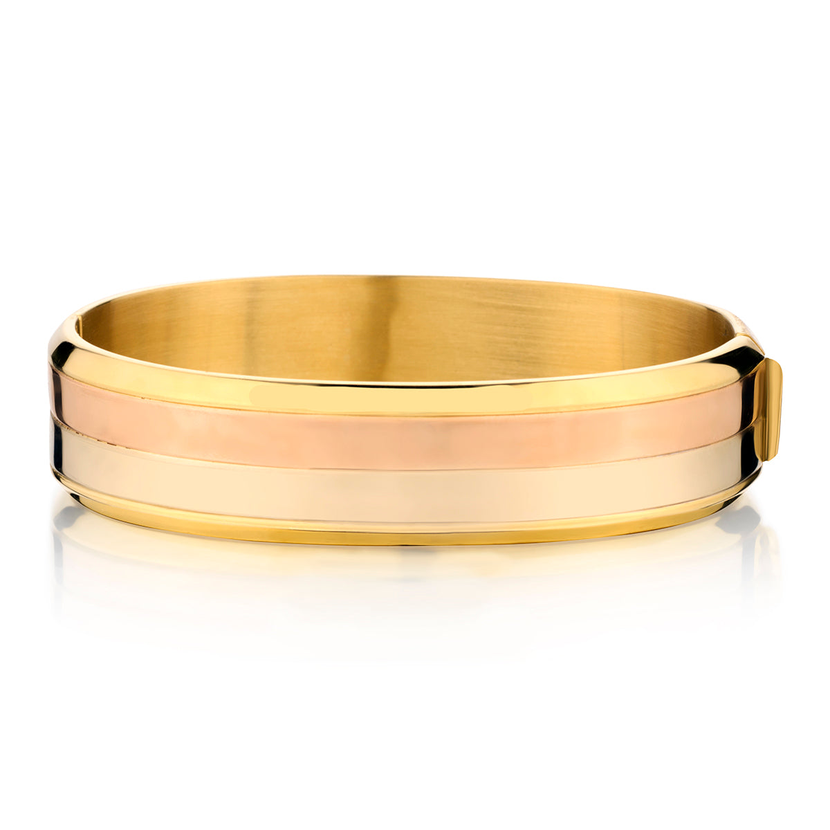 Chimento 18kt Tri-Colour Gold Diamond Bangle. 3.00ct Tw