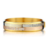 Chimento 18kt Tri-Colour Gold Diamond Bangle. 3.00ct Tw - view 1