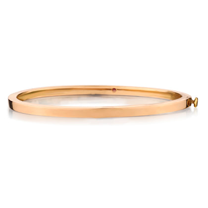 Roberto Coin Classic 18kt Pink Gold Oval Bangle. 9 Grams