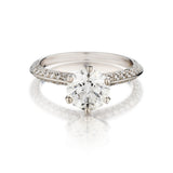 Tiffany & Co Natural Diamond Solitaire Ring. 1.38 Brilliant Cut - view 1