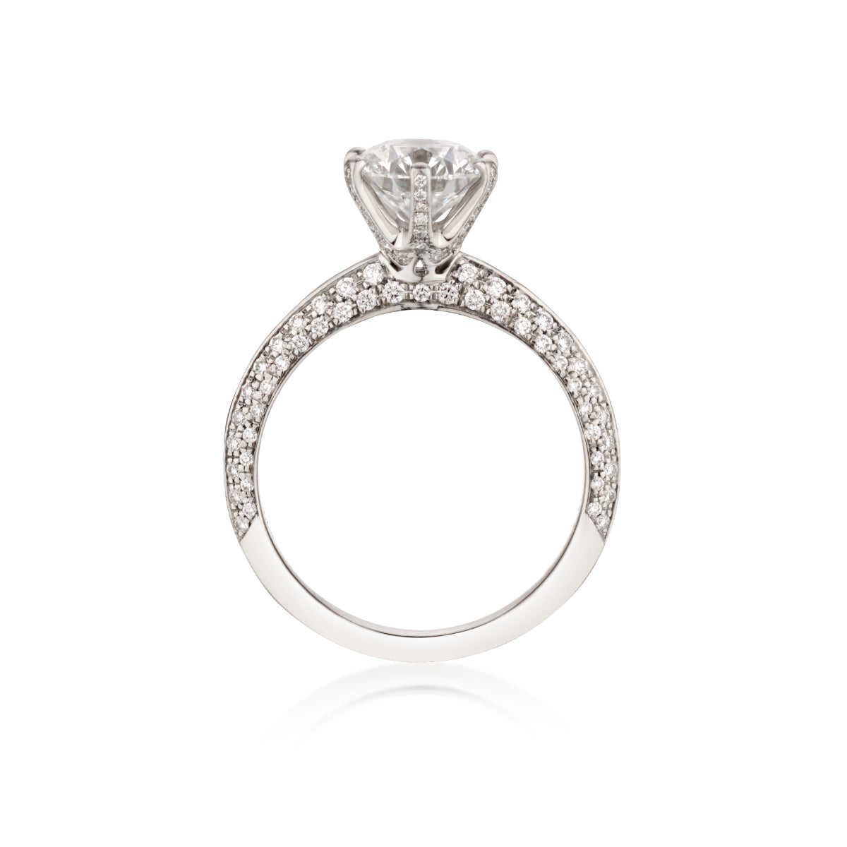 Tiffany & Co Natural Diamond Solitaire Ring. 1.38 Brilliant Cut