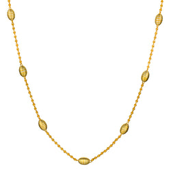 22kt Yellow and White Gold Necklace. Weight: 16.68 grams.
