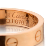 Cartier" LOVE "Ring in 18kt Rose Gold with One Diamond. Size: 54 (US 7) - view 2