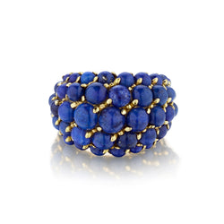 Cartier Vintage 18kt Yellow Gold Lapis Lazuli Ring. Circa 1970's