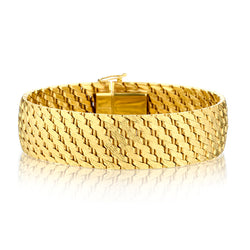 Birks 18kt Yellow Gold Bracelet. Weight: 53 Grams.
